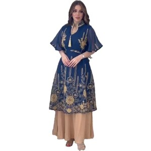 Firozi kaftan abito da donna // dubai marocchino caftan // arabo abaya maxi mano perline farasha abito da sposa jalabiya abito - Italia