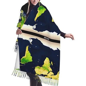 Sciarpa Uomo Budermmy In Morbido Cachemire - 180x30 Cm, Calda Ed Elegante Per Inverno E Autunno (Blu Marino)