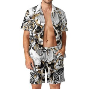 Printpub Batik Men's Hawaii Short Sleeve Button-Down Shirt Size XXL up to 5XL, Cactus, XS