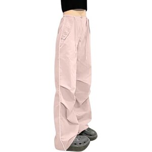 Pantaloni Lino Donna Estate: Vita Alta, Elasticizzati, Con Tasche E Coulisse, Beige