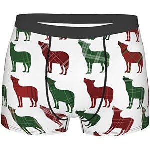 Boxer natalizi con fiocco di neve, divertenti indumenti intimi per le