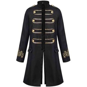 Giacca Uomo Stile Steampunk Vittoriano - Cappotto Gotico Per Costumi E Halloween