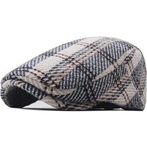 Berretto Newsboy Da Uomo - Stile Vintage Anni '20, In Lana E Cotone, Regolabile