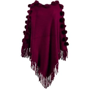 Poncho Mantella Per Donna Con Maniche A Pipistrello E Cintura – Cappotto Corto Invernale In Lana, Colletto Alto, Coreano, Elegante
