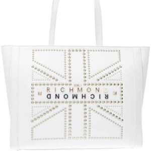 Borsa Richmond con doppia tracolla e logo all-over donna