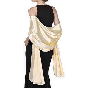 Scialle In Raso Per Sera E Sposa - 200x70 Cm, Multiuso, Elegante, Per Donne - Foto 14