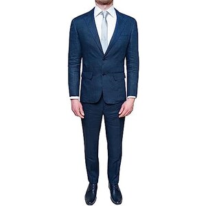Evoga Abito Uomo Sartoriale Completo Elegante Tessuto A Quadri (48