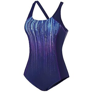 SHEKINI Costume Intero Da Donna Con Gonna - Scollo A V, Push Up, Controllo Pancia, Taglie Comode - 2