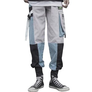 Pantaloni Baggy Uomo The Blueskin Nero Gabardina Streetwear