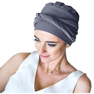 CAREBELL Turbante Confort Bambù Cappello Oncologico Per Chemioterapia O Alopecia Grigio Notte 68 Taglia Unica 126615408