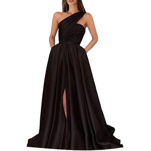 Abiti lunghi da ballo Abito con paillettes semi formale senza maniche con scollo a V