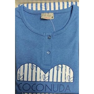 Pigiama Donna In Cotone 100% Coconuda - Leggero E Comodo Per Primavera E Mezze Stagioni