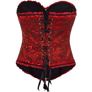 Corsetti vtoriani da donna Maniche corte Corsetto principessa Corsetto floreale da showgirl Corsetto con finure in pizzo Top taglie forti  200574005