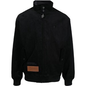 Rocawear Rescue Center - Bomber Uomo In Nero, Caldo Con Fodera In Pelliccia Sintetica E Logo Ricamato - 2