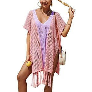 Cosysparks Pareo Donna Mare Nero, Long Beach Wrap Black Chiffon Beach Cover Up Elegante Bikini Sarong Wrap Bikini Coverup Gonna per Seaside Summer Costume da Bagno Gonna Beach Wear