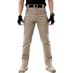 Pantaloni Da Lavoro Da Combattimento Cargo Da Uomo In Cotone - Foto 7