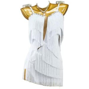Abito Da Ballo Donna Con Frange E Paillettes, Stile Flapper Anni '20, Perfetto Per Salsa E Latino Americano