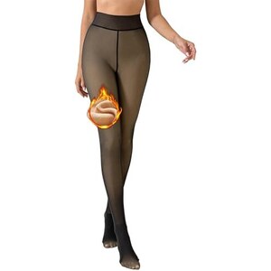 Collant Termici Senza Piede 300 Den Con Interno In Pile, Opachi All'ingrosso Per Il Tuo Negozio - Foto 5