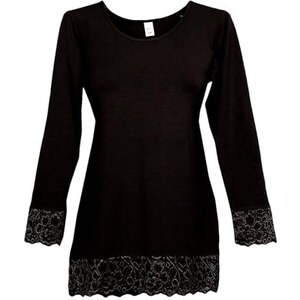 Top in Micro Modal con Inserti in Pizzo Scollo a V | Articolo T790 | Tramonte Intimo
