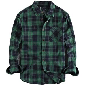 Camicia Western Uomo A Quadri, Maniche Lunghe, Chiusura A Scatto – Cotone, Due Tasche, Look Casual