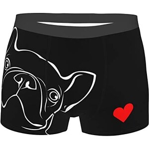 Boxer Uomo In Cotone Con Stampa Bulldog Inglese – Biancheria Intima Originale E Colorata, Taglie M-2XL