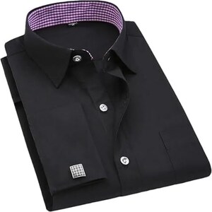 Cjqjpnz Gemelli Francesi Da Uomo In Tessuto Jacquard Da Uomo A Maniche