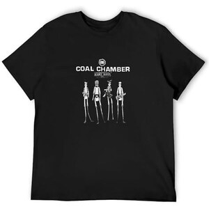 T-Shirt Homme Coal Chamber Dark Days – Album Cover Metal Band – Manches Et Ourlet Double Aiguille – Noir