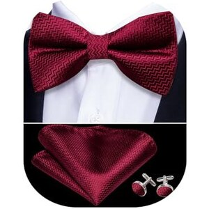 URAQT Papillon da uomo, classico, tinta unita, sottile, per smoking, fiocco con gancio, regolabile, per feste di matrimonio (arancione