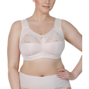 GAIA Reggiseno Kate Full Cup Rinforzato Con Ferretto - Copertura Media, Forte Sostegno, Scollo Semi-Aperto, Bianco B5