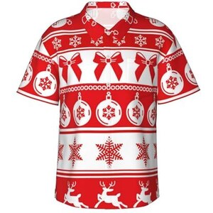 I LOVE FANCY DRESS LTD Costume Da Camicia Hawaiana Da Uomo - Camicia Aloha Rossa Con Fantasia - Foto 8