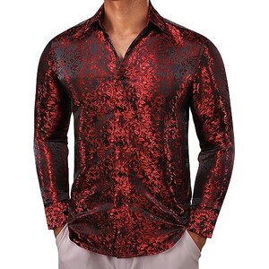 SHAPOP Camicia Uomo Manica Lunga Popeline - Foto 8