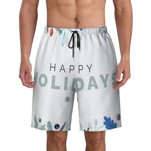 ZORIN Costume Da Bagno Da Uomo Ad Asciugatura Rapida Felice Anno Nuovo 2022 Costumi Da Bagno Per Gli Uomini Che Nuotano Nero L 128783633 - Foto 8