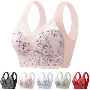 Dagi Geometric Reggiseno Bralette Con Ferretto, Spalline Sottili, Coppa Morbida E Imbottitura Rimovibile – Donna, Soft Pink