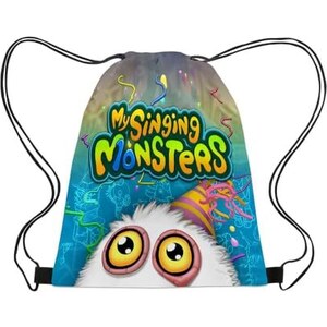 ZAINETTO A SACCA FERRARI KIDS 32X42CM ORIGINAL ZAINO COULISSE ROSSO Tasca Con Zip Logo Giallo Distripanini Scuola Italy 8058263110105