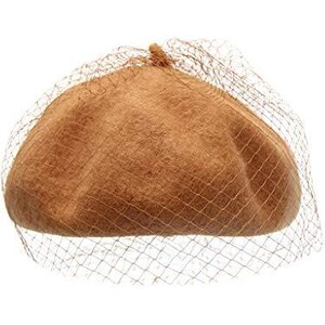 Fumwase Fascinator Anni '20 E '50 Con Velo In Rete – Cappellino Vintage Con Forcine, Per Donna, Bianco E Nero