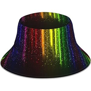 YYHHAOFA Cappello da pescatore per adulti con stampa di anatre dei cartoni animati: leggero, traspirante, pieghevole e unisex, nero, nero, taglia unica