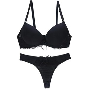 Set Lingerie In PVC E Pelle &ndash; Coppe Aperte, Reggiseno Top Con Giarrettiera E Mutandine