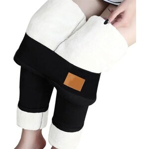 Leggins Termici Invernali Donna - Vita Alta E Spessi Per Freddo Fino A -15°C - Taglie Forti Disponibili - Foto 8