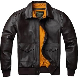 Giacca In Pelle Sintetica Uomo – Stile Pilota, Y2K Streetwear, Per Feste E Look Grintosi
