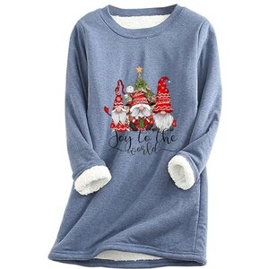 BlauerHafen Maglione Natalizio Donna – Maglia Morbida Con Renne E Fiocchi Di Neve, Girocollo, Regalo Di Natale, Colori Rosso/Blu/Nero/Bianco