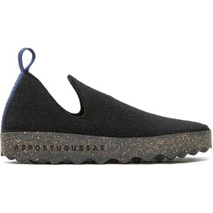 ASPORTUGUESAS CITY Pantofola Donna - Grigio Chiaro, Suola In Gomma, Tacco Piatto 2,5 Cm, Taglia 36