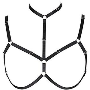 Body Harness Reggiseno Giarrettiera - Accessorio Punk Gotico Per Feste