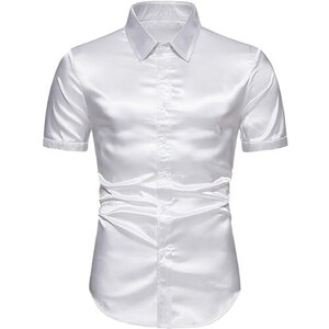 Camicie Estive a Maniche Corte di Alta Qualità, Streetwear Casual da Uomo, Camic