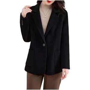 Aleumdr Cardigan Lungo Invernale Donna Con Cappuccio – Chiusura A Bottoni E Cerniera, Tasche, Morbido Felpato (Nylon+Rayon) - 2