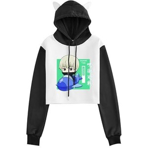 Generico Felpa Donna Con Cappuccio Stampa Carina Manica - Foto 2