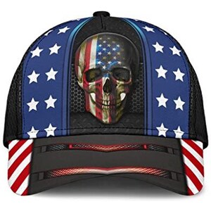 Cappello Da Pescatore Uomo - Berretto Regolabile Stile Vintage Con Teschi