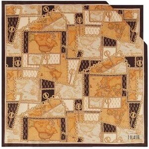 Alviero Martini 1 Classe Foulard 100% en Soie Scarves Écharpe Carré Fabriqué En