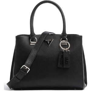 Borsa a tracolla rotonda da donna. Borsa a tracolla in pelle nera. Borsa circolare a tracolla fatta a mano - Italia