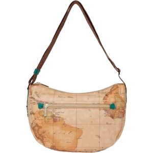LYEAA Borsa a tracolla da donna a mezzaluna, multi-tasca