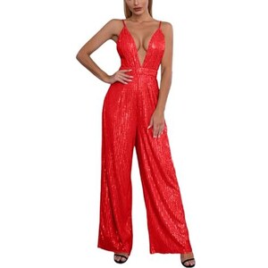 Alvivi Tuta Intera Da Sera Sposa Cerimonia Damigella Monospalla Donna Elegante Tuta Moderno Da Discoteca Party Sera Ballo Festa Senza Maniche Jumpsuit Playsuit Bianco A L 113990453